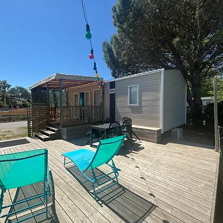 Mobil Avec Terrasse - Proche Plages Cap-ferret - 4-6 Pers 4 Etoiles Les Viviers *